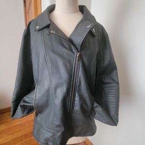 Faux Leather Moto Jacket